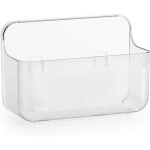 Adhesive Wall Mounted Small Storage Organizer Box without Drilling - Clear